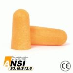 Protector de Oidos Tapon AUTOEXPANDIBLE DESECHABLE S/Cordel (CAJA 200UND)