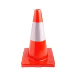 CONO PVC 18 IN CON CINTA REFLECTANTE
