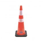 CONO PVC 36 IN DOBLE CINTA BASE NEGRA